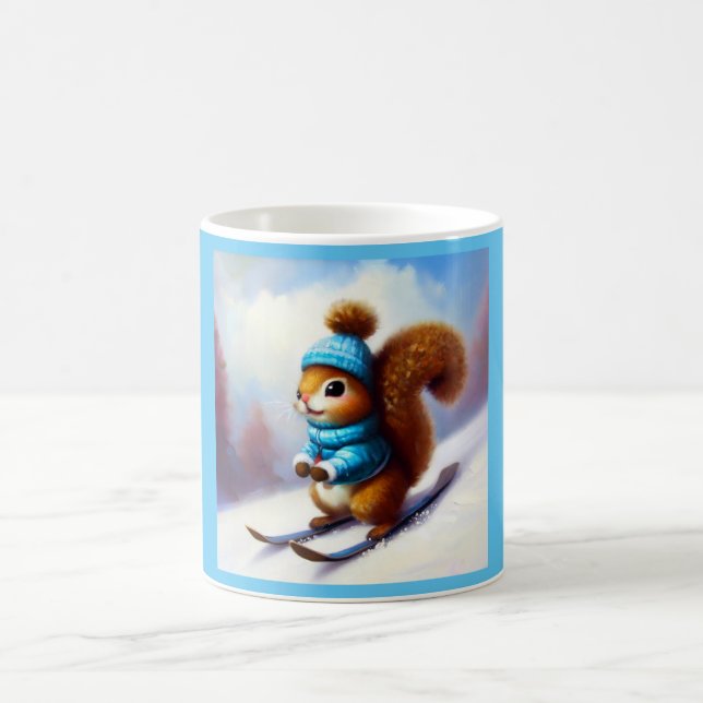 Caneca De Café Esqui de esquilo (Centro)