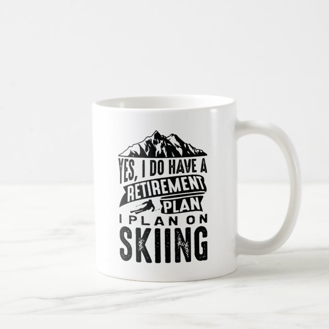 Caneca De Café Esqui do Plano de Reforma (Direita)