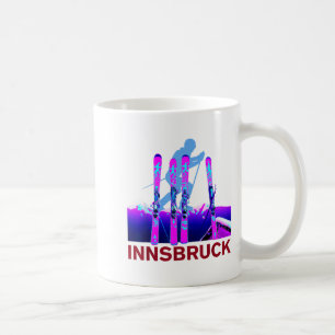 Caneca De Café Esqui e snowboard em Innsbruck retrô 90s
