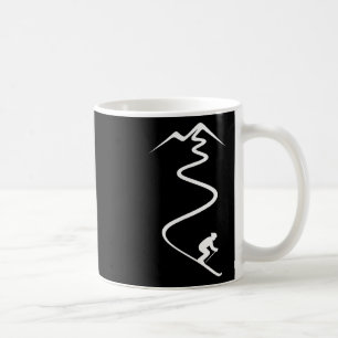 Caneca De Café Esqui Esporte de Inverno Montanha de Esqui