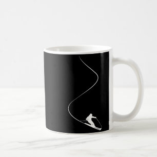 Caneca De Café Esqui esportes de inverno amante do esqui esquiado