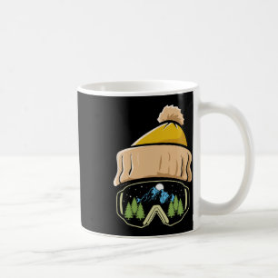Caneca De Café Esqui Esportes De Inverno Gorro De Esqui Óculos De