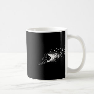 Caneca De Café Esqui Esquiador Freestyle Pó de Neve Montanha