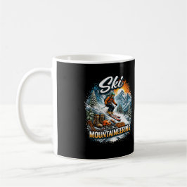 Caneca De Café Esqui Montanhismo
