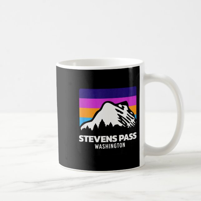 Caneca De Café esqui na montanha stevens pass washington (Direita)