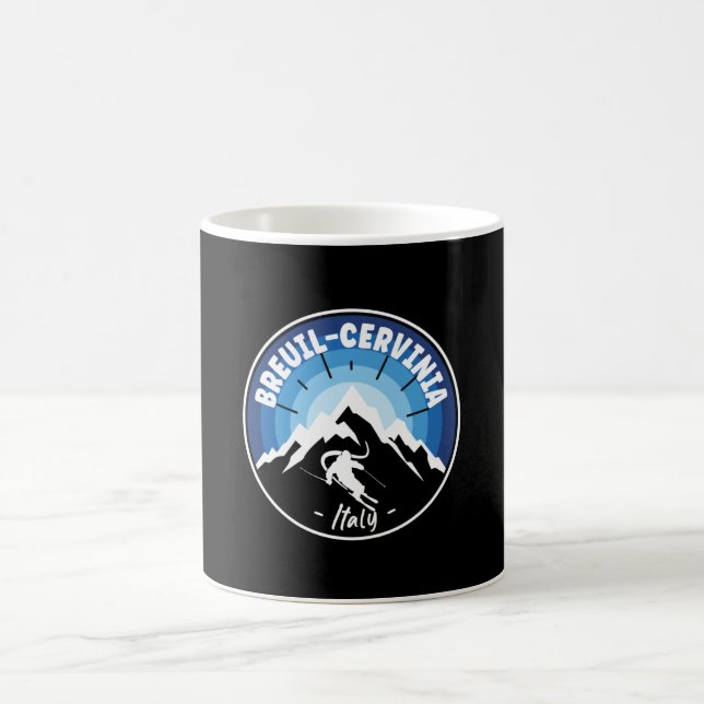 Caneca De Café Esqui No Breuil-Cervinia Itália Blue (Centro)