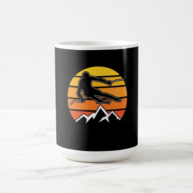 Caneca De Café Esqui retroativo (Centro)