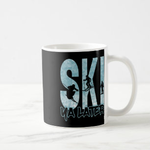 Caneca De Café Esqui Vintage Até Mais Tarde Fun Ski Feminino Espo