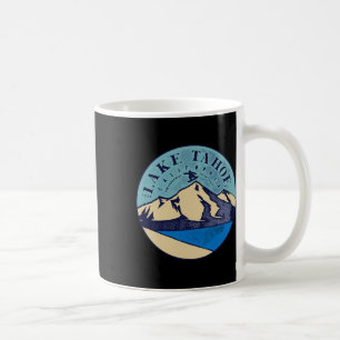 Caneca De Café Esqui vintage no Lago Tahoe Montanhas nevadas