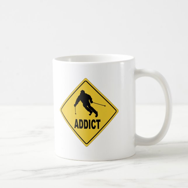 Caneca De Café Esquiador 1 (Direita)