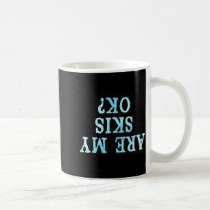 Caneca De Café Esquiador de estilo livre engraçado está de esquis