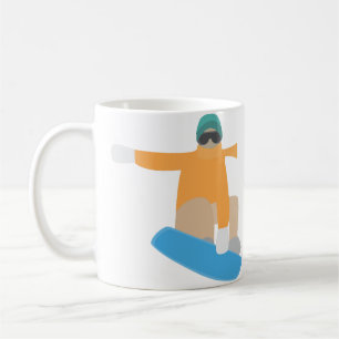 Caneca De Café Esquiador de snowboard