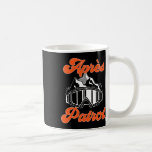 Caneca De Café Esquiando Snowboard Goggles Après Patrol Skier Ski