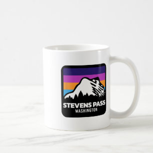 Caneca De Café Esquiar e snowboard no Monte Stevens P Washington