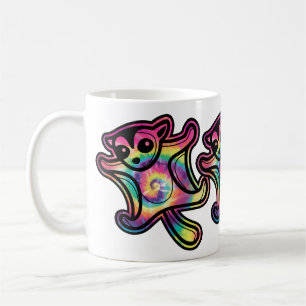 Caneca De Café Esquilo Açucareiro Tie Dye Voador