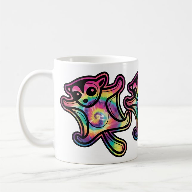 Caneca De Café Esquilo Açucareiro Tie Dye Voador (Esquerda)