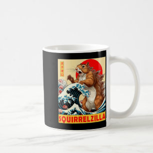 Caneca De Café Esquilo Arte Japonesa Esquilo Engraçado Para Homen