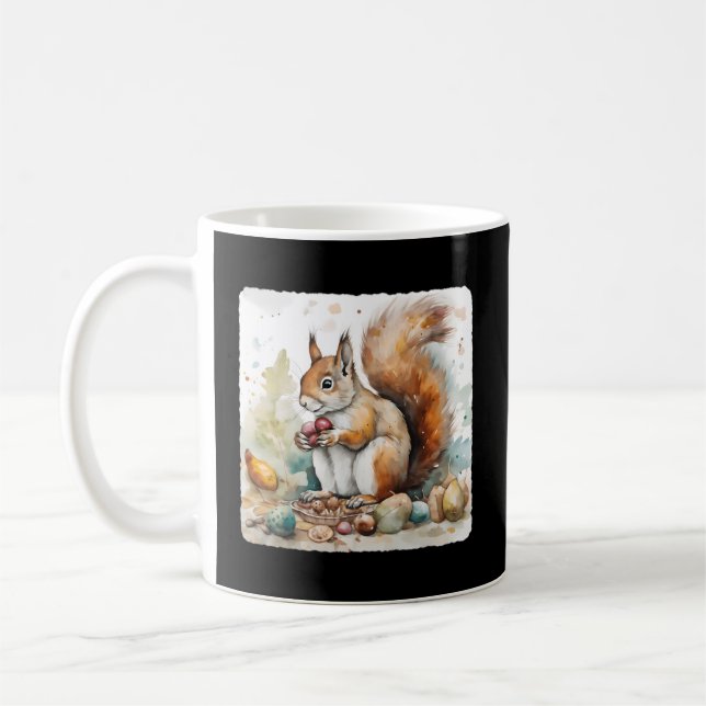 Caneca De Café Esquilo Com Coleção De Loucos Nature Foragi (Esquerda)