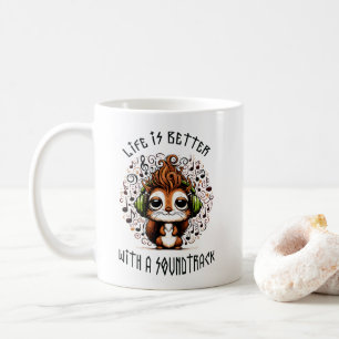 Caneca De Café Esquilo com trilha sonora