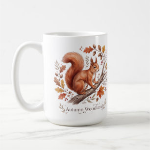 Caneca De Café  Esquilo da Floresta de Outono  