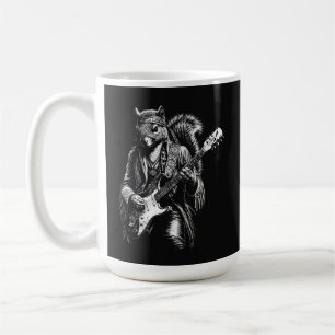 Caneca De Café Esquilo de Guitarra Psicodélica - Rock Vintage Eng