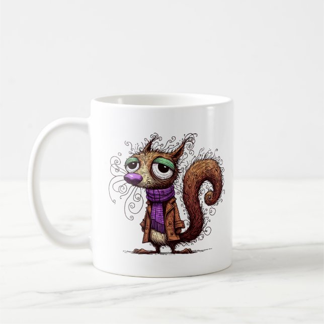 Caneca De Café Esquilo de inverno (Esquerda)
