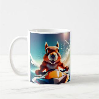 Caneca De Café Esquilo de Jet Ski.