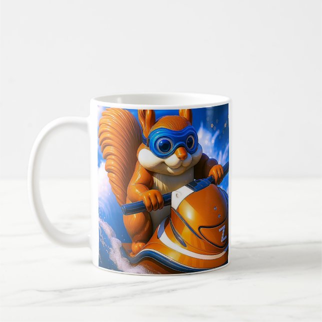 Caneca De Café Esquilo de Jet Ski  (Esquerda)