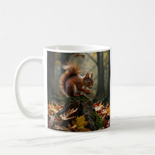 Caneca De Café Esquilo do Bosque Outonal