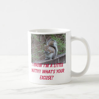 Caneca De Café esquilo, eu sei que eu sou um pouco de noz!! O que