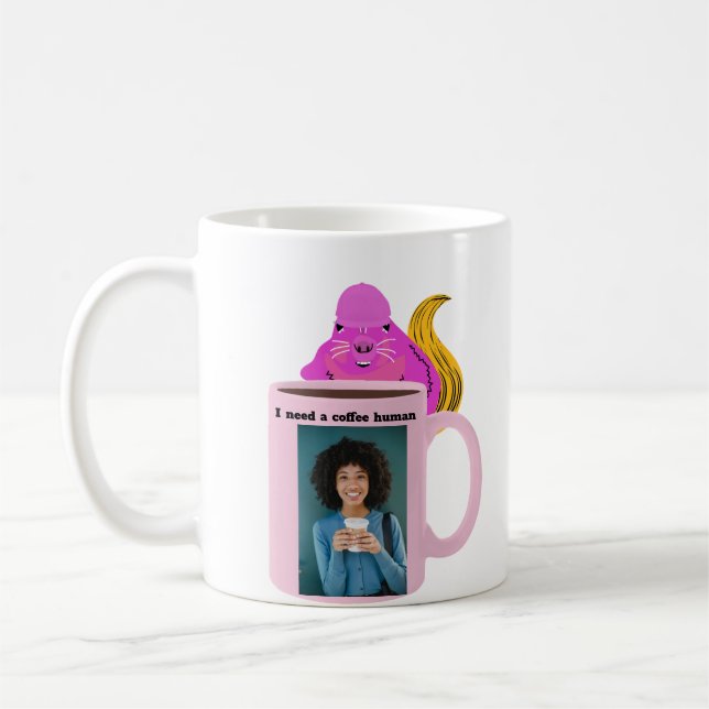 Caneca De Café Esquilo Malvado #130 Café Humano (Esquerda)
