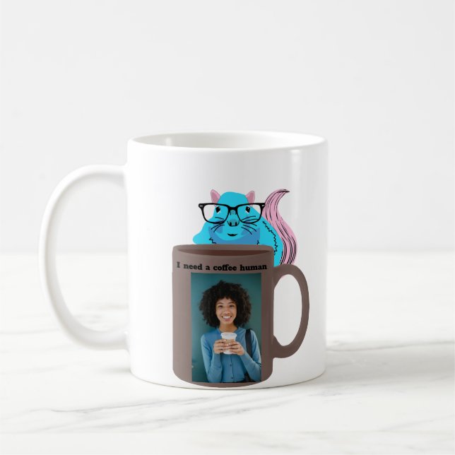 Caneca De Café Esquilo Malvado #318 Café Humano (Esquerda)