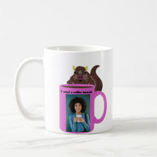 Caneca De Café Esquilo Malvado #504 Café Humano