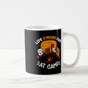 Caneca De Café Esquilo S'mores Acampamento Fogueira Marshmallow V