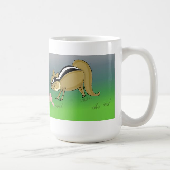 Caneca De Café  Esquilos com Cascas de Sorvete (Direita)