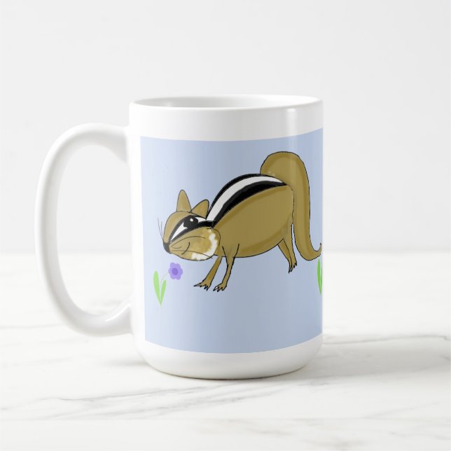Caneca De Café  Esquilos com Flores (Esquerda)