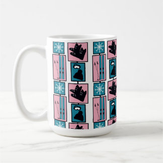 Caneca De Café Esquis e acessórios de inverno