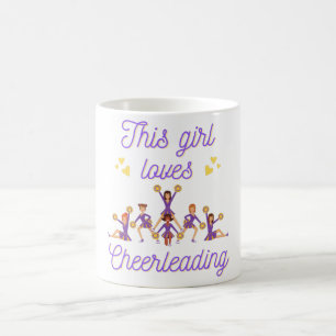 Caneca De Café Essa Garota Ama o Cheerleading