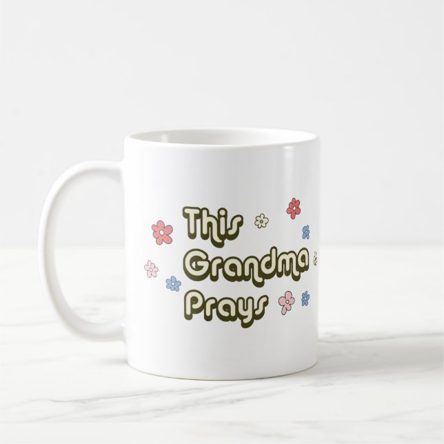 Caneca De Café Essa Vovó Reza Groovy (Esquerda)