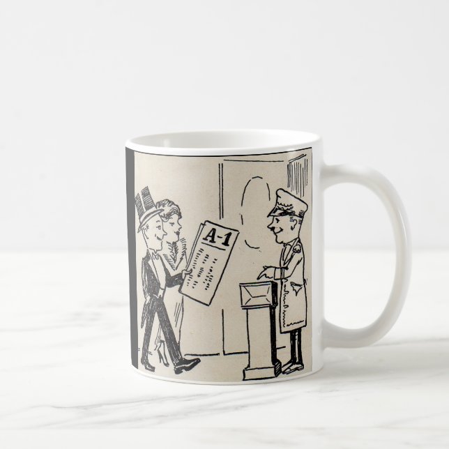 Caneca De Café Esse é o desenho do Ticket - Teatro de 1920 (Direita)