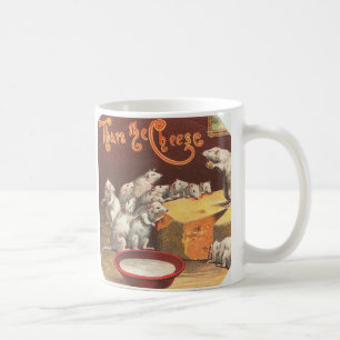 Caneca De Café Esse é o rato Vintage Adorável Queijo