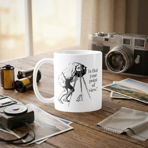 Caneca De Café Ésse é o seu Humor de Câmera Vintage Ponto de Vist