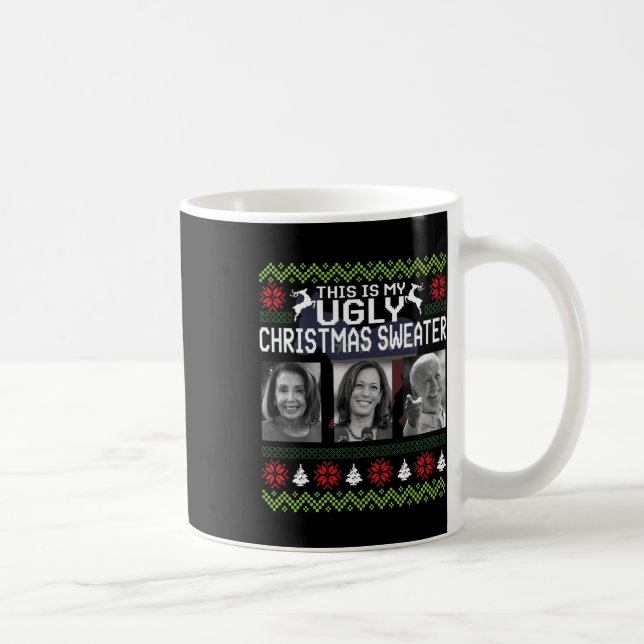 Caneca De Café Esse é um doce de Natal feio Joe Biden Harris (Direita)
