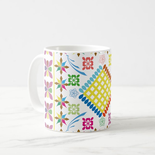 Caneca De Café Essência bordada (Frente Esquerda)