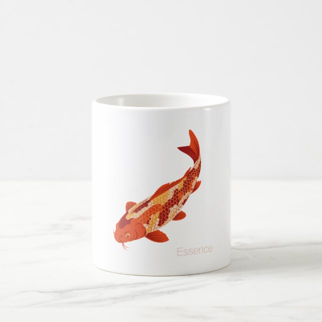Caneca De Café Essência – Koi Símbolo de Crescimento e Força Inte (Centro)