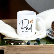 Est. Pai Minimalista. Com Tipografia de Script de