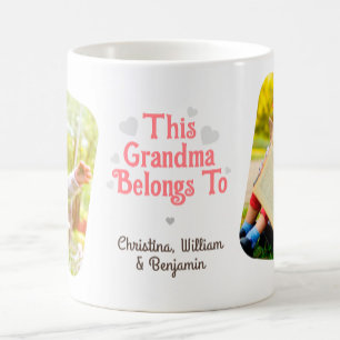 Caneca De Café "Esta Avó Pertence A" Foto Personalizada