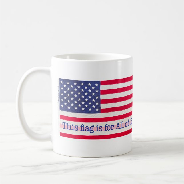 Caneca De Café Esta bandeira é para todos os EUA! (Esquerda)