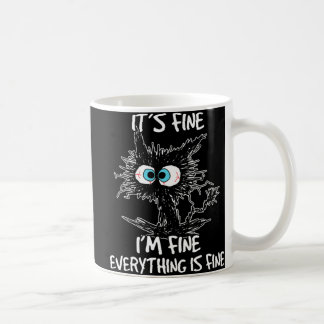 Caneca De Café Está bem, estou bem, está tudo bem, preto.