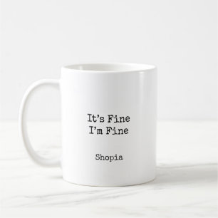 Caneca De Café Está Bem Estou Bem Personalizado